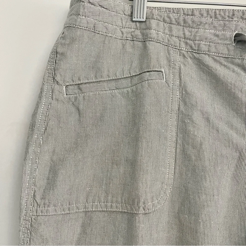 The North Face Women’s Gray White Pinstripe Casual Outdoor Pants Sz 16 India